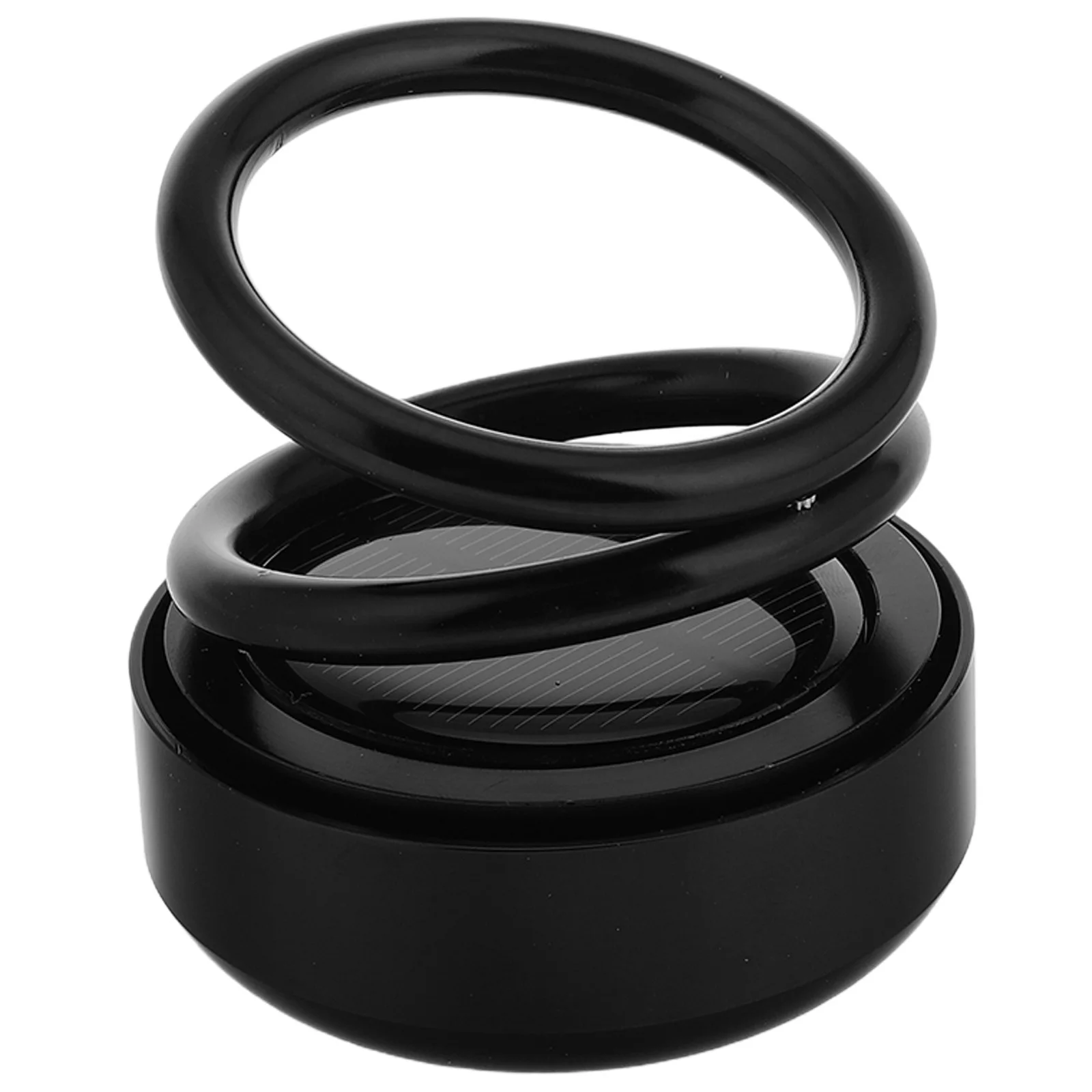 

Rotating Solar Powered Car Aromatherapy Double Ring Suspension Ornament Car Interior Decoration Fragrance Diffuser Freshener