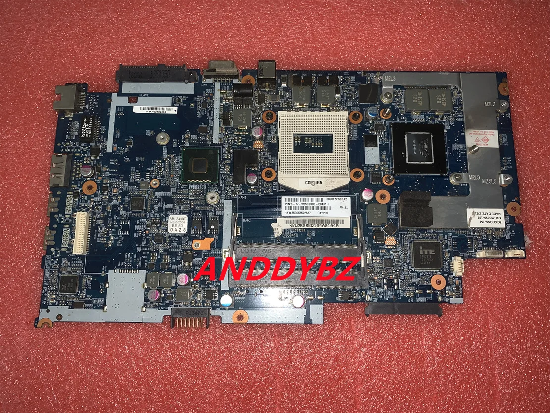 Genuine for Hasee K590S notebook motherboard 6-77-W350SK00-D04 6-71-w35s0-d04 Test OK Free Shipping
