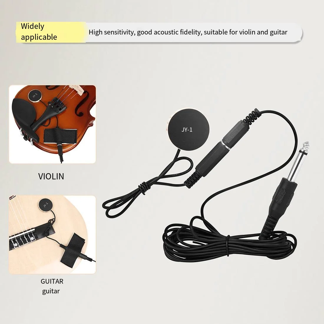 Guitar pickup JY-1 Acoustic guitar Patch EQ pickup No-punch folk classical guitar violin pickup