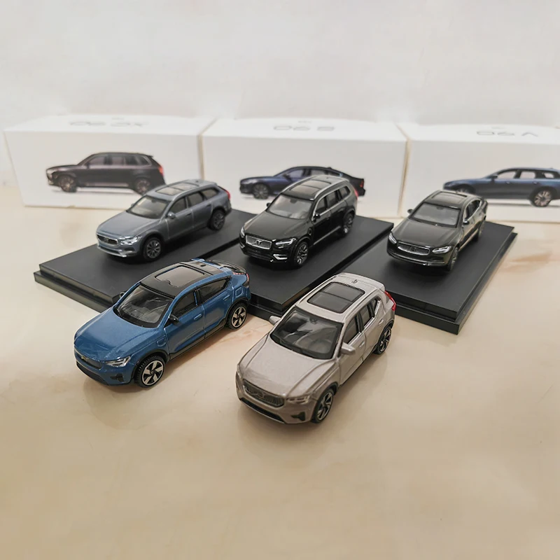 Scala 1:64 XC90 S90 V90 XC40 C40 XC60 modello di auto in lega di veicoli giocattolo pressofuso ornamento da collezione Souvenir giocattoli auto