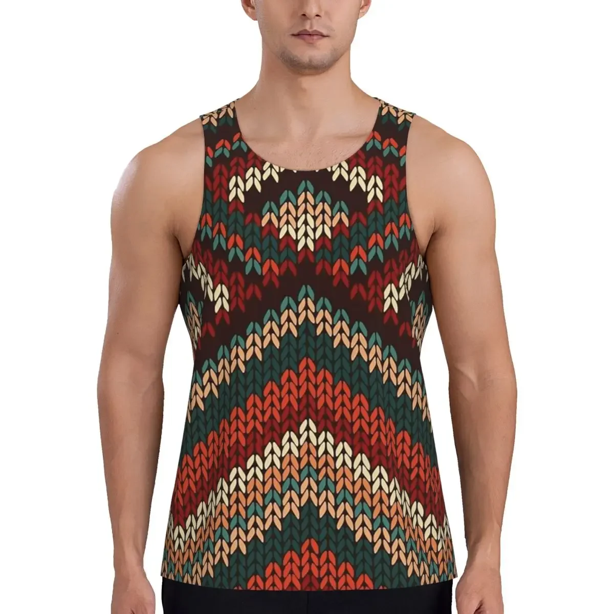Quick Dry Amazigh Foutha Kabyle Mediterranean Berber Jewel Gym Tank Muscle Sleeveless Shirt Bodybuilding Breathable Vest