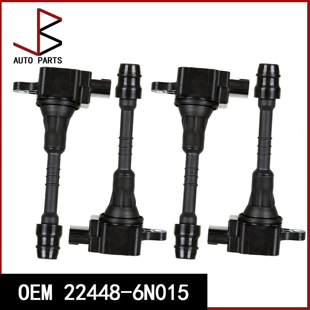 

Set Of 4 Pieces OEM 22448-6N015 224486N015 22448-6N000 22448-6N002 22448-6N010 22448-6N012 Ignition Coil Fit For NISSAN