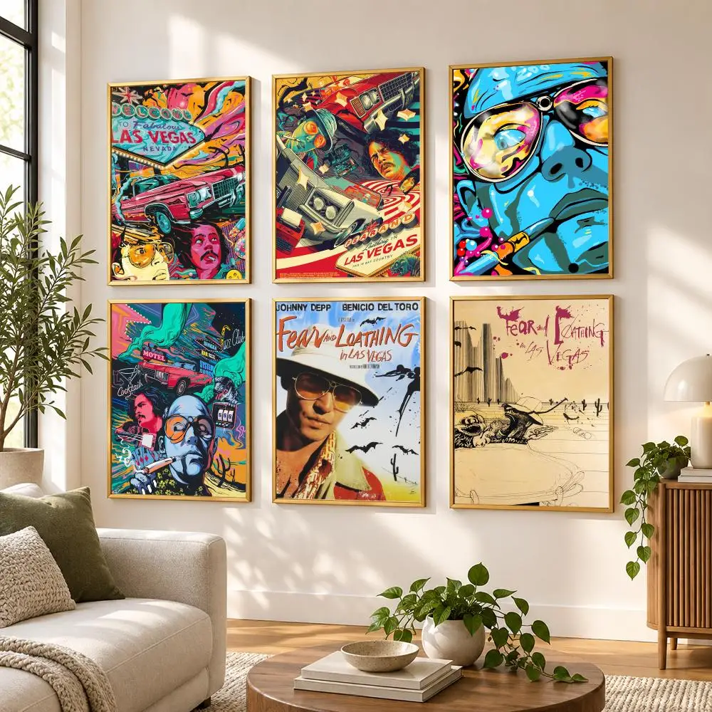 Movie Fear and Loathing in Las Vegas Poster HD art sticky wall waterproof home living room bedroom bar aesthetic decoration