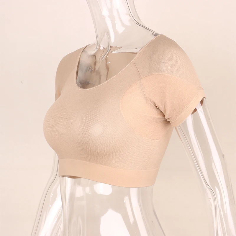Reusable Underarm Perfume Absorbent Guards T-shirt Shape Sweat Pads Washable Armpit Sweat Pads Shield Deodorant For Women Girls