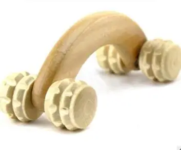 

HANRIVER Wooden massager crooked teeth round wooden massager home health care, gift