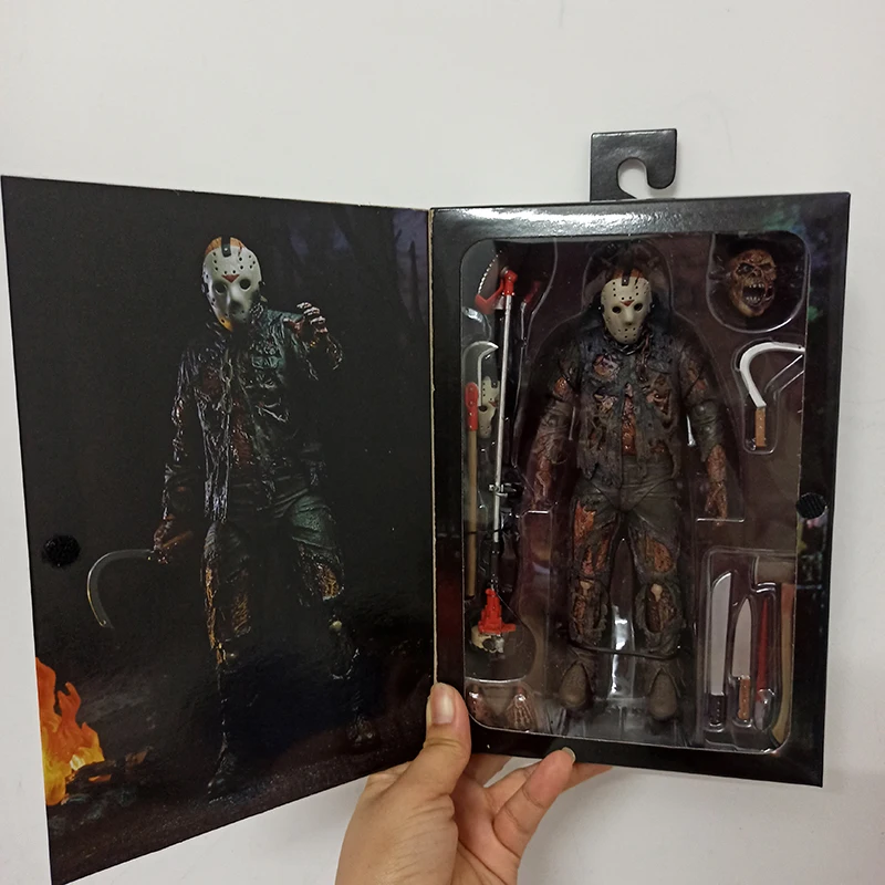 NECA Friday THE 13th Jason Voorhees Action Figure Part VII Blood Jason Voorhees Halloween Toy Christmas Halloween Gift