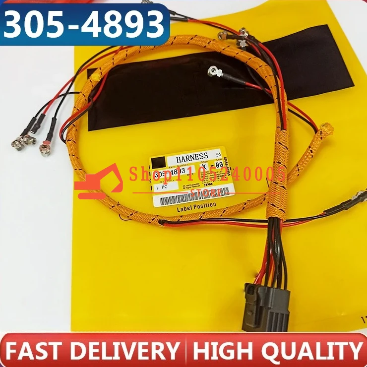 

305-4893 Жгут проводов топливной форсунки экскаватора E320D C6.4 3054893 для жгута проводов E320D