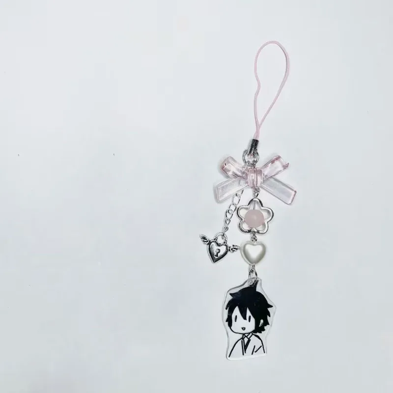 super cute horimiya anime hori and miyamura matching phonecharm keychain