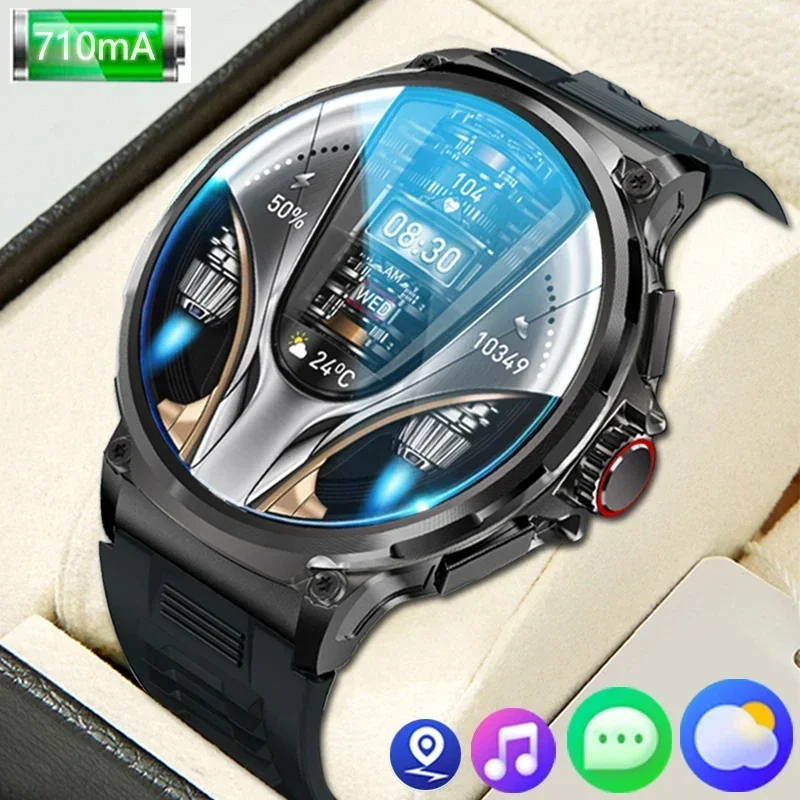 

2024 New Men's Smartwatch - 1.85-Inch Ultra HD AMOLED Screen. 710mAh Battery. GPS Track. Bluetooth Call. Stylish Tech.