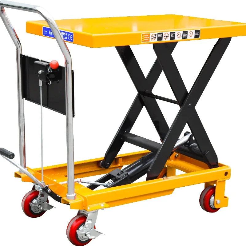 Manual handling hydraulic table lift 330lbs intelligent scissor lift 150 kg