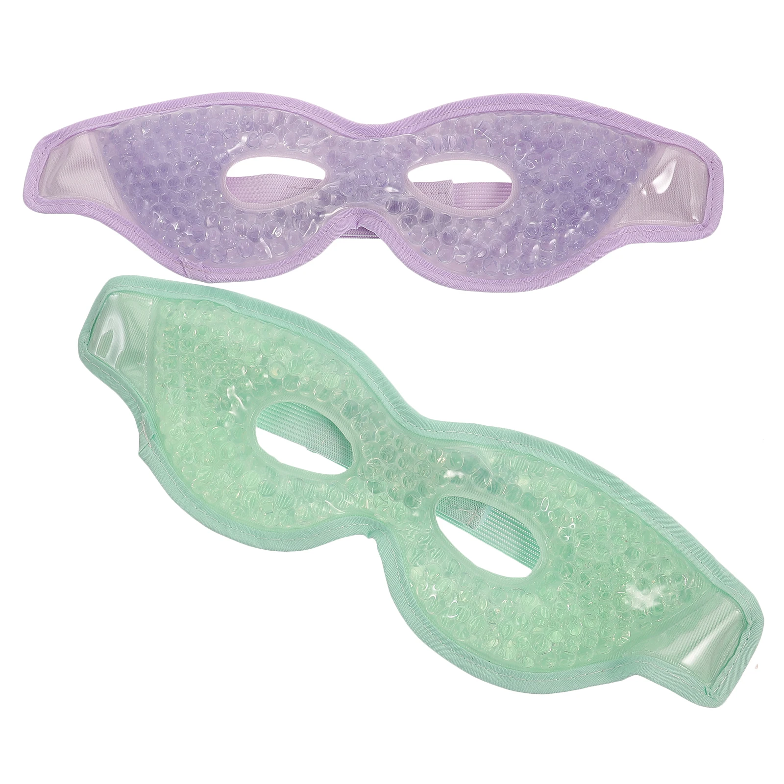 

2pcs Sleep Eye Masks PVC Soft Skin friendly Cooling Gel Pads for Eyes Reusable Cold Compress Ideal for Travel Home