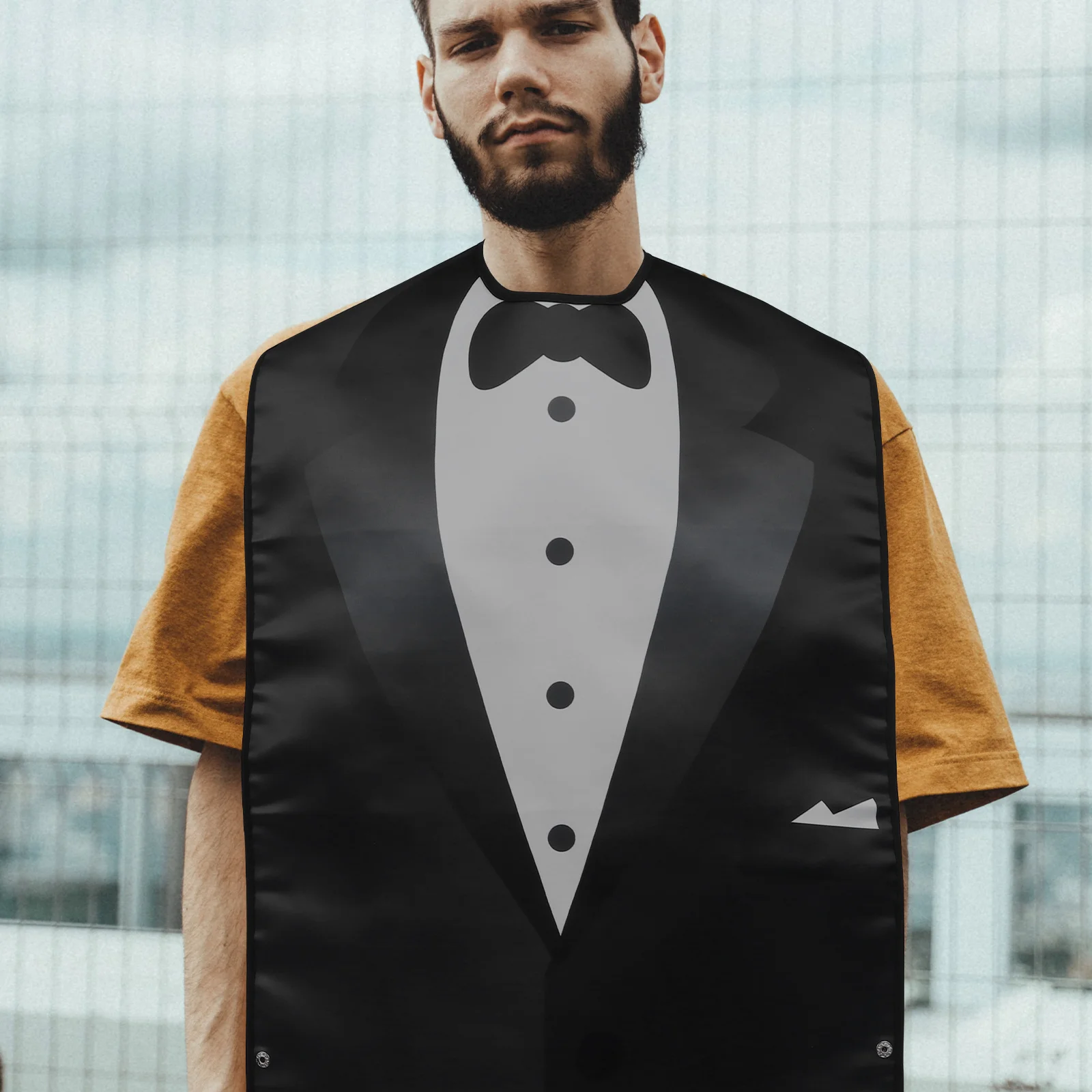 

2Pcs Adult Bib Soft Large Size Apron Suitable for Dining Eating Mealtime Bib Clothing Protector