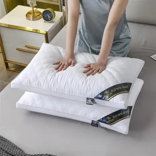 Fivestar Hotel Pillow Core Soft Healthy Rectangular Fibre Pillow for Single Person Multifunctional Therapy Adult Bedding