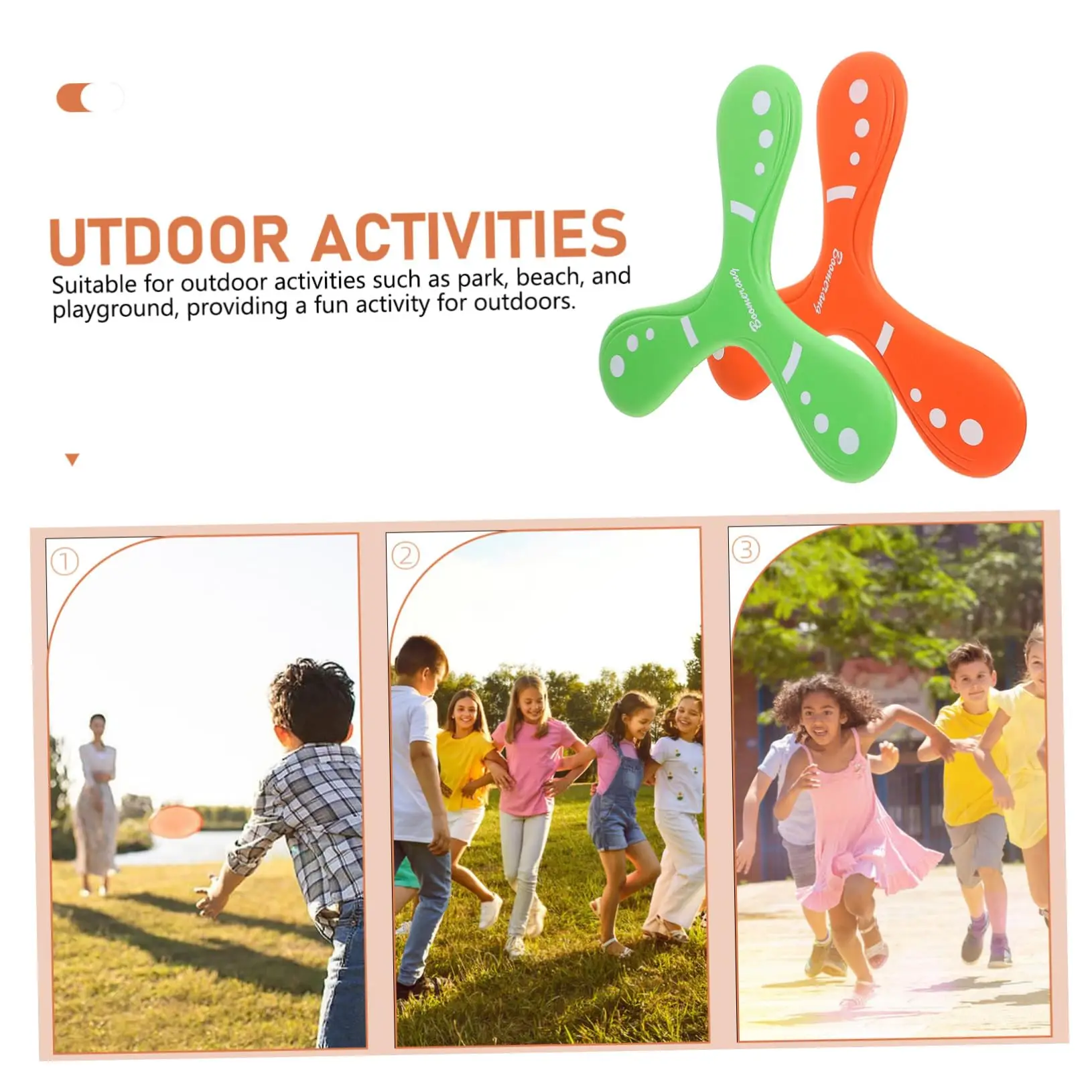 Kids Starter Soft Flying Three-leaf Boomerang Returning Toy Outdoor Flying Boomerang Sports Game Toy