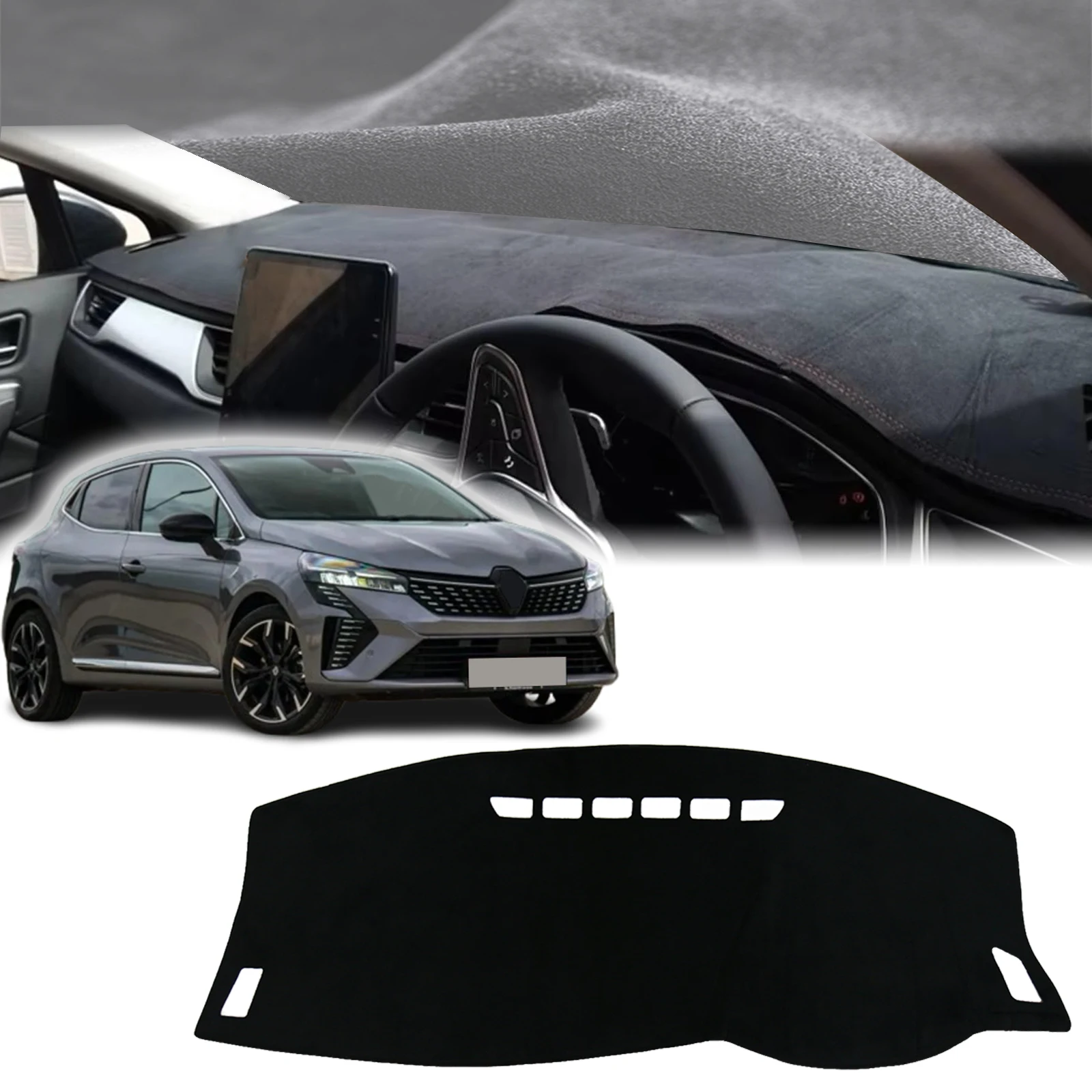

for Renaul Clio V 5 Clio5 BF For Mitsubishi Clot 2018-2025 Dashmat Dashboard Cover Pad Protective Carpet DashMat Sunshade Car