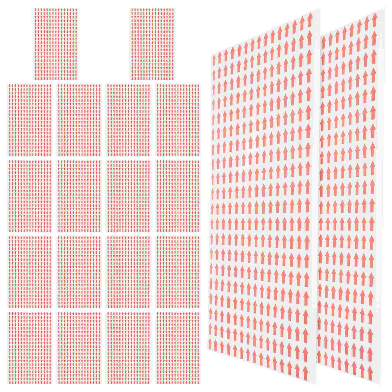 20 feuilles d'autocollants flèche signe coloré décalcomanies directionnelles forte adhérence sécurité routière salle de sport bureau école usine rouge