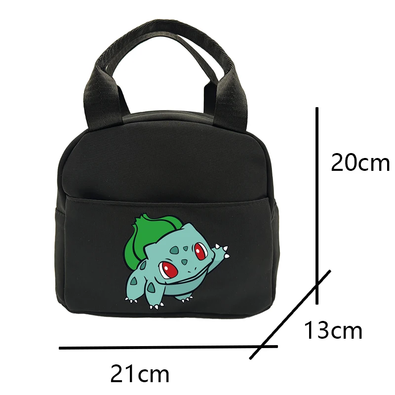 Anime Pokemon Teenager Lunch Handbag Student Thermal Lunch Bags Insulation Bento Pack Aluminum Foil Rice Bag Meal Pack Ice Pack