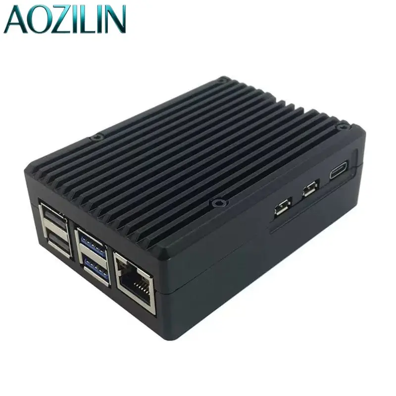 AOZILIN Aluminum Alloy Cooling Protective Case Metal Heat Dissipation Shell For 5th Gen Embedded Single Board Computer