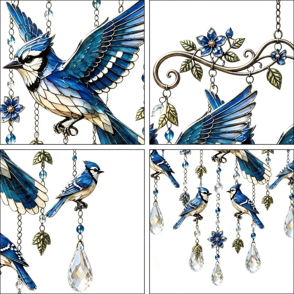 Colorful Hummingbird Wind Chime For Garden Yard Patio Decor Soft Melodic Home Outdoor Garden Hanging Ornaments