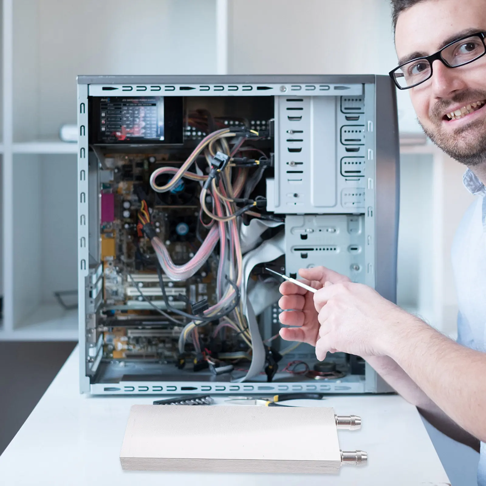 

Aluminum Alloy CPU Waterblock Radiator for Am4 Am5 Lga1700 Lga1200 Water Cooling Block Pc Cooling