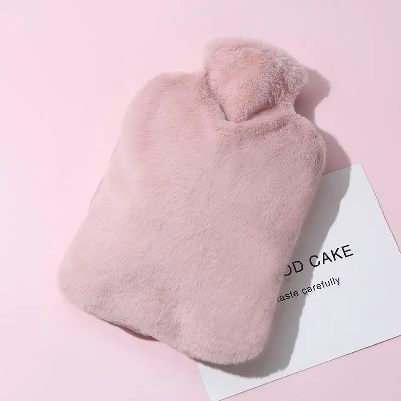 1PC 1000ML Soft Hand Warmer Hot Water Bag Bottles Removable Washable Foot Warmer With Cloth Cover Explosion-Proof Girl Winter.