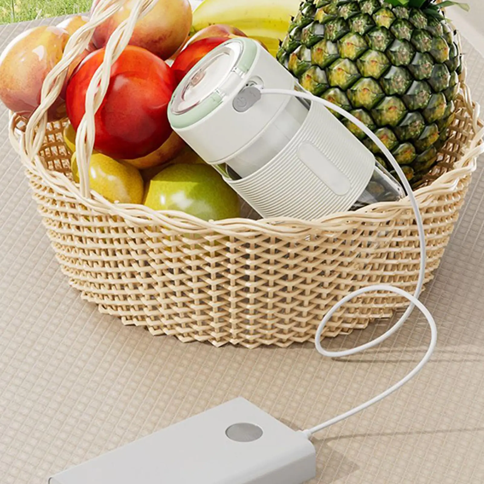 Portable Blender USB Cold Press Fruit Mixer Juicer Rechargeable Juicer For Citrus Lemon Orange Pear Kitchen Home Camping Office