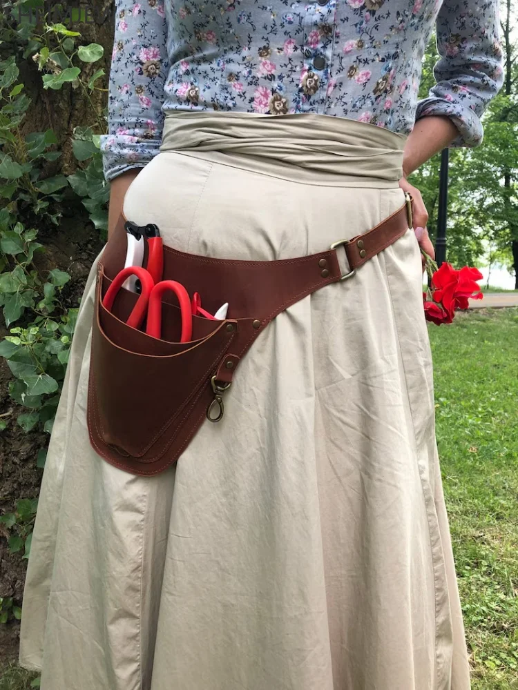 

Steampunk Florist Gardener Multifunctional Belt Tool Holster Bag Medieval Peasant Role Playing Costume Accessory Waist Bag 2025