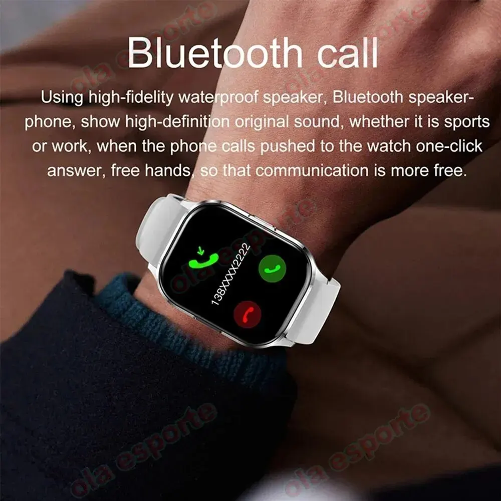 Men And Women Smart Watch Bluetooth Call Sleep Heart Rate Monitor Weather Outdoor Lady Smartwatch 1.77\