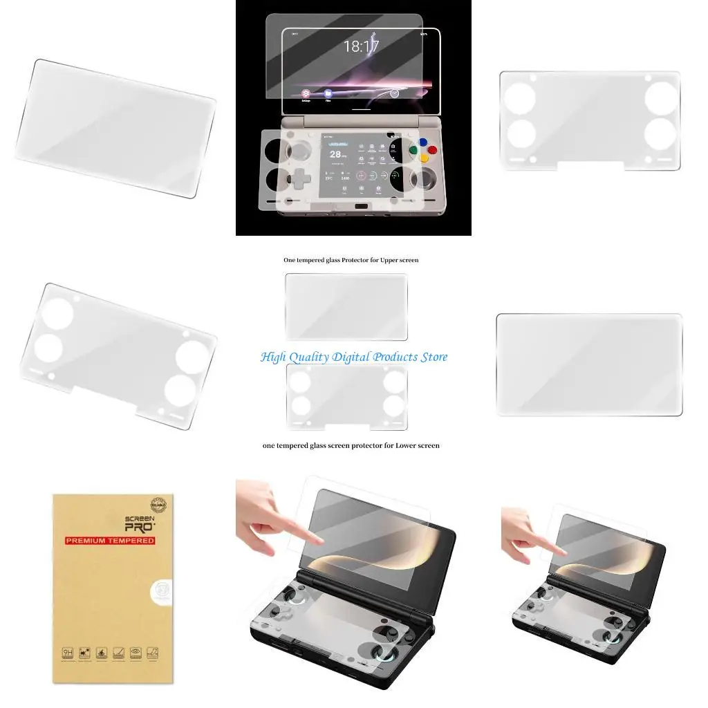 

U2JE Scratch Resistant Game Machine Screen Guard Toughened Glass Shield Film for AYN