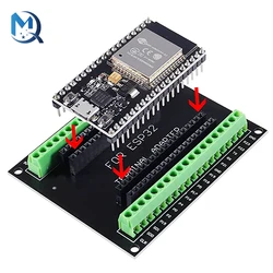 ESP12/E Breakout Board GPIO 1 into 2 Compatible with NodeMCU-32S NodeMCU V3 Lua 30/38Pin GPIO Expansion Board Development Board