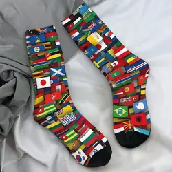 Flags Of All Countries Of The World Stockings Design Harajuku Socks Winter Anti Bacterial Socks Men Outdoor Breathable Socks