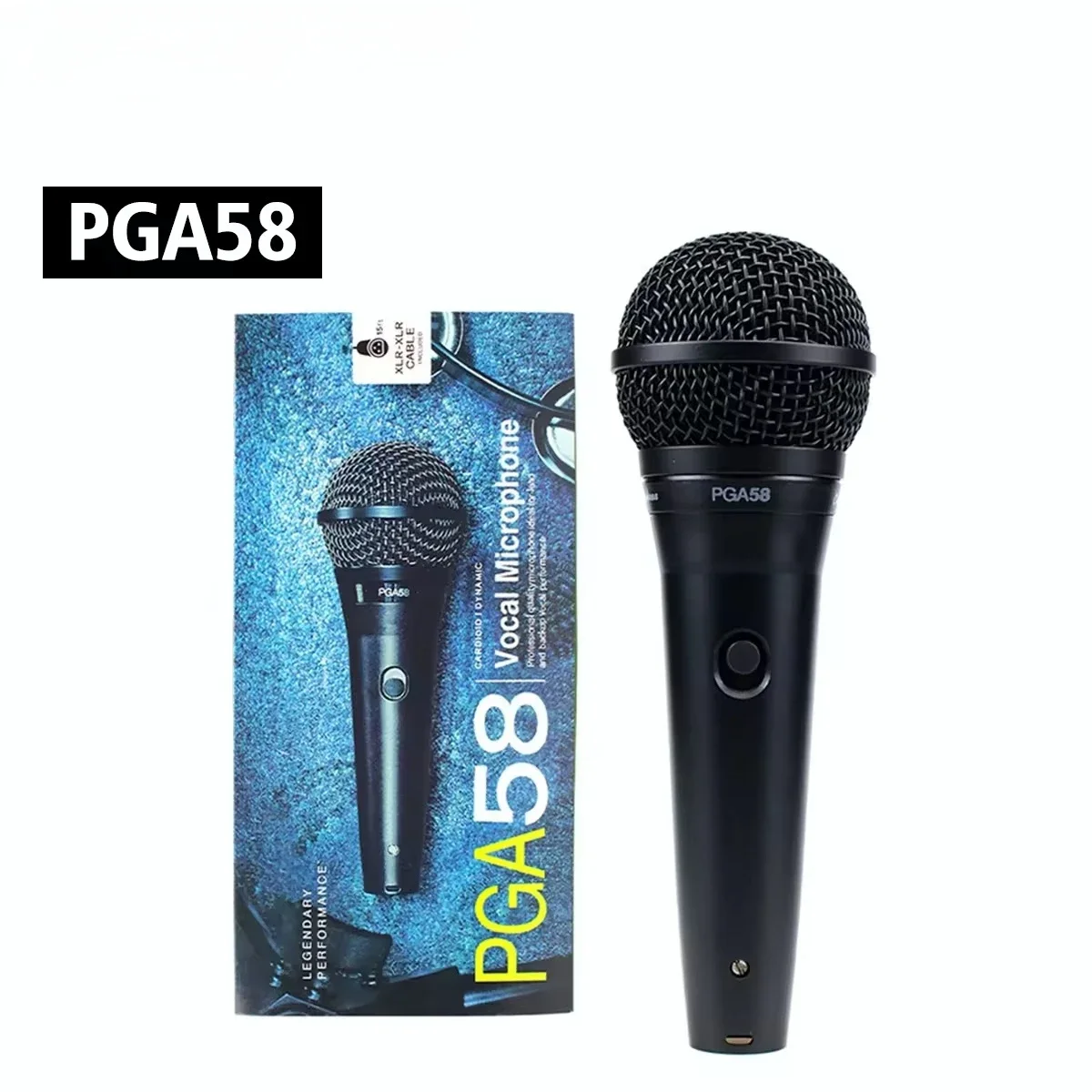 PGA58- Wired Cardioid Mic Dynamic Vocal Dynamic Microfono Handheld Microphone PGA58