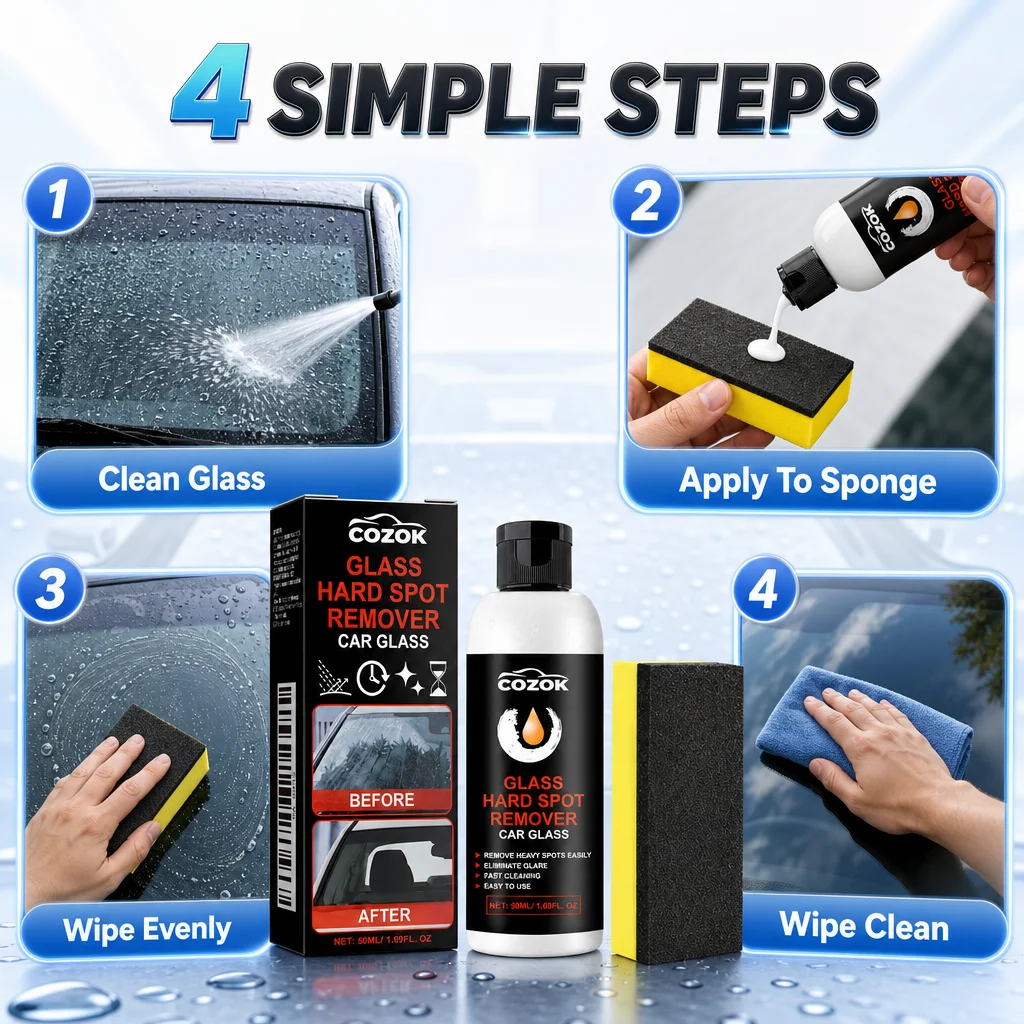 Glass Hard Water Spot Remover, - Night Cream recension och pris