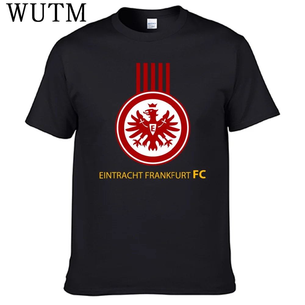 Nueva camiseta Eintracht Frankfurt, camiseta 100% de algodón para hombre