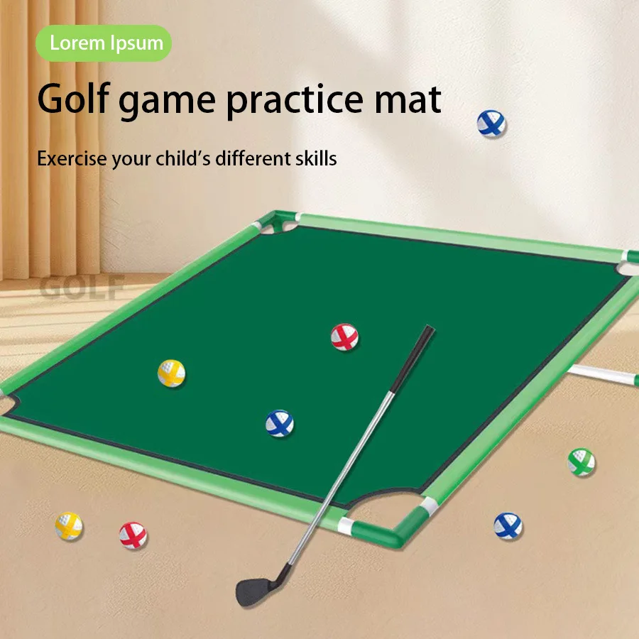 Kid Golf Set für Kind Golf Chipping Spiel mit Matte Sticky Ball Versenkbare Club Lagerung Tasche Indoor Outdoor Sport Spielzeug Geschenk Spiel