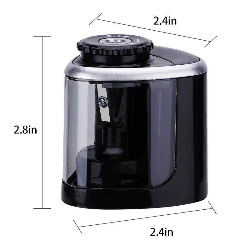 Electric Pencil Sharpener Creative Primary School Stationery Semi-automatic Pencil Sharpener Creative Pencil Sharpener Battery