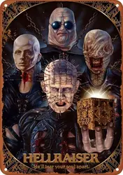 Hellraiser - Cenobite'S - Clive Barker Decoration Metal Aluminum Sign Gift Wall Plaque Poster For Cafe Bar Restaurant Superm