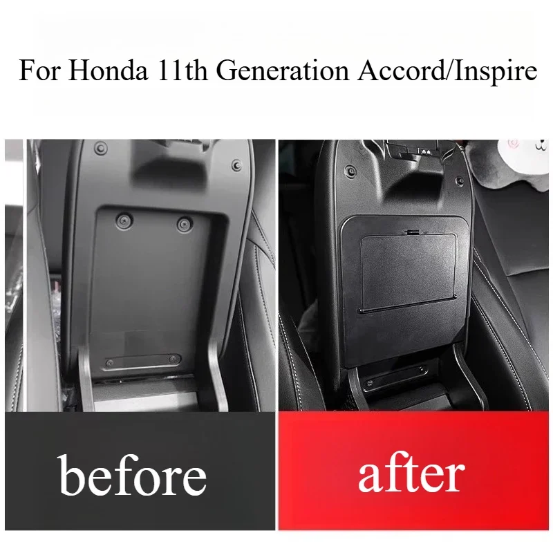Premium Hidden Armrest Storage Box for Honda Accord/Inspire 11th Gen - Central Control Interior Decor
