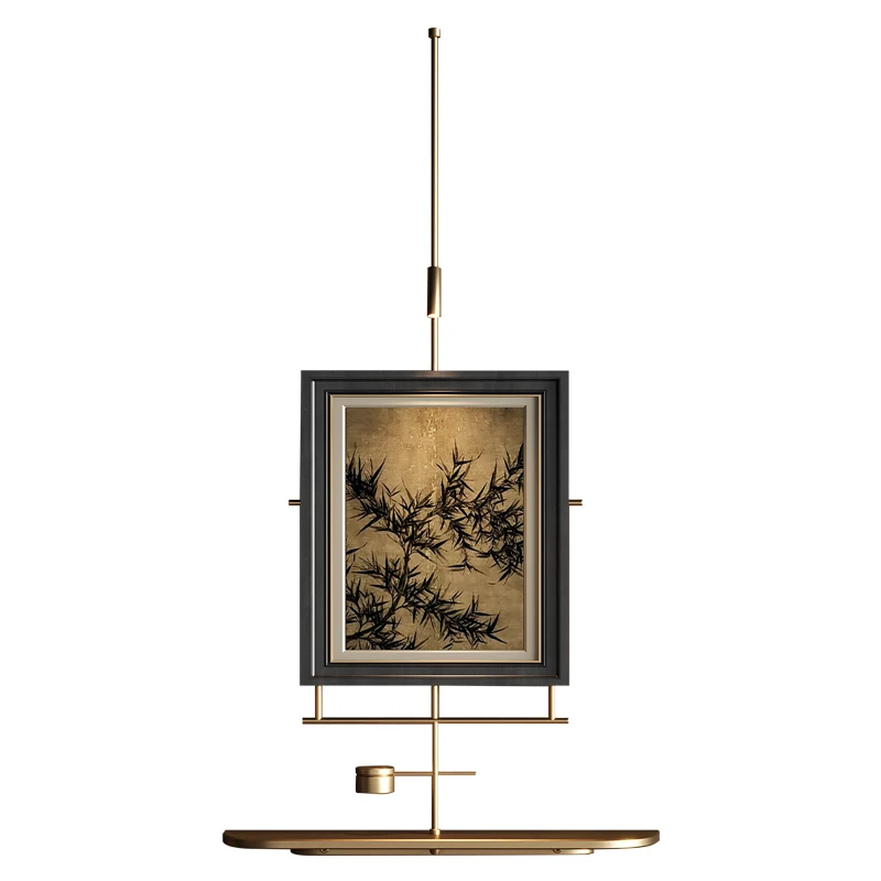 

Vintage decorative wall lamp light luxury wall decoration living room entrance corridor wall metal hotel creative painting