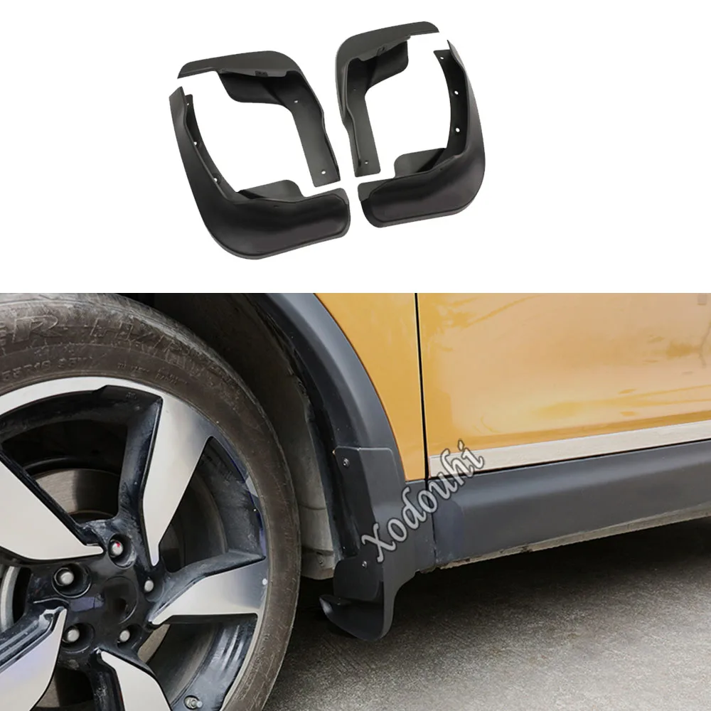 

Car Cover Plastic Fender Soft Mudguard Protection Flap Splash Mud Guard Frame 4PCs For Nissan Qashqai J11 2016 2017 2018