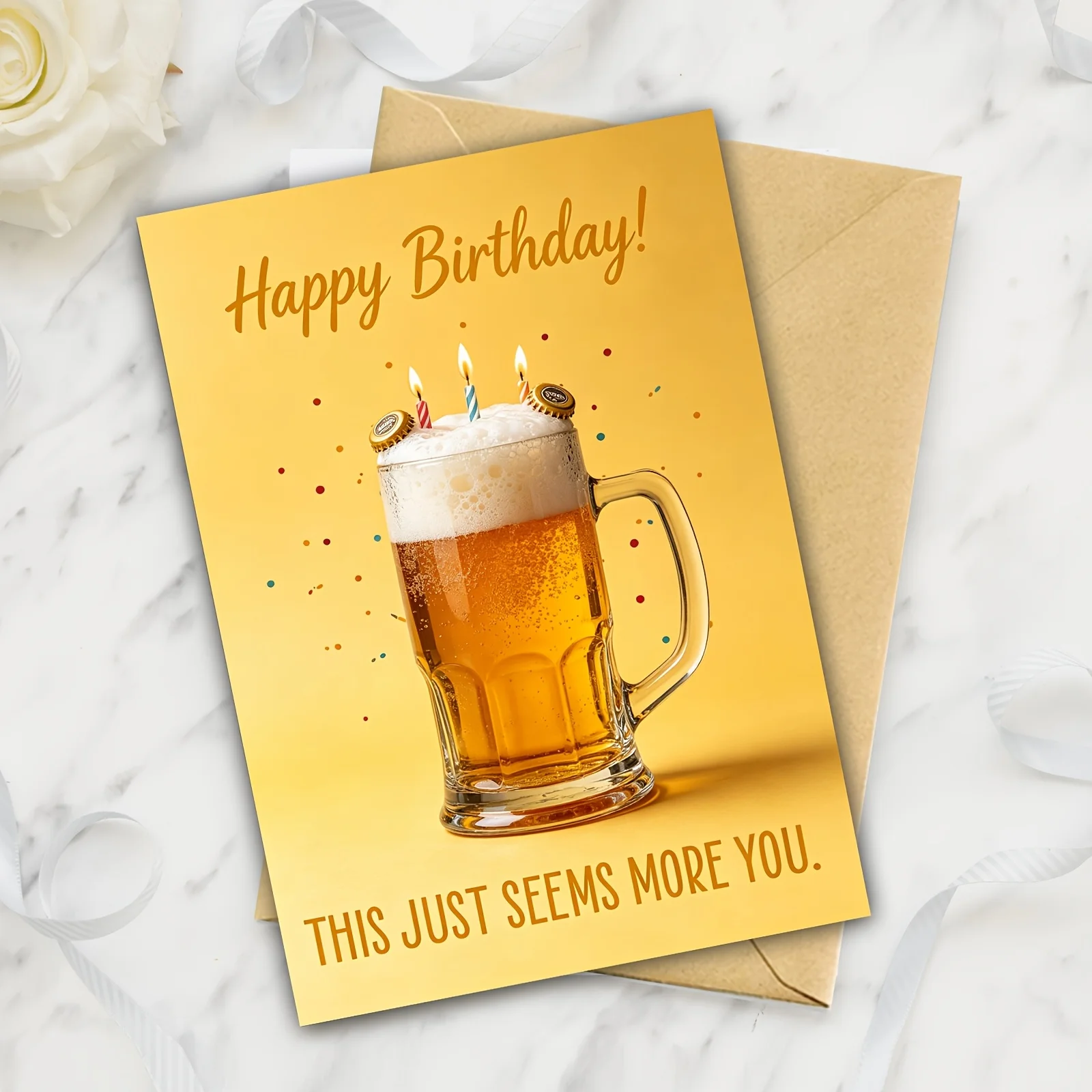 Beer Mug Funny Birthday Card 