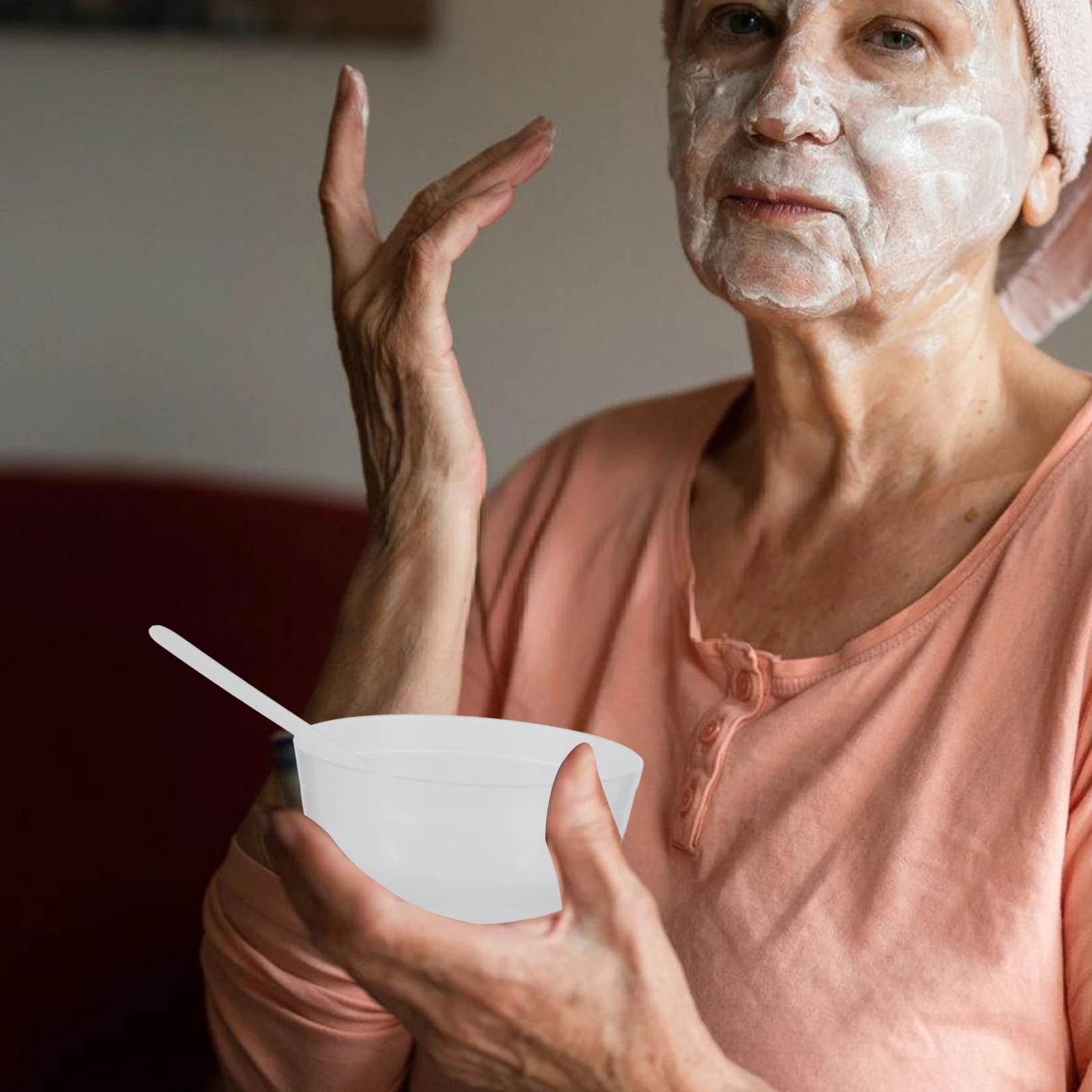 

10 Pcs Bowl Crystal Mud Container Pink Making Tools Kids Diy Bowls Spoons Stackable Reusable Safe Durable