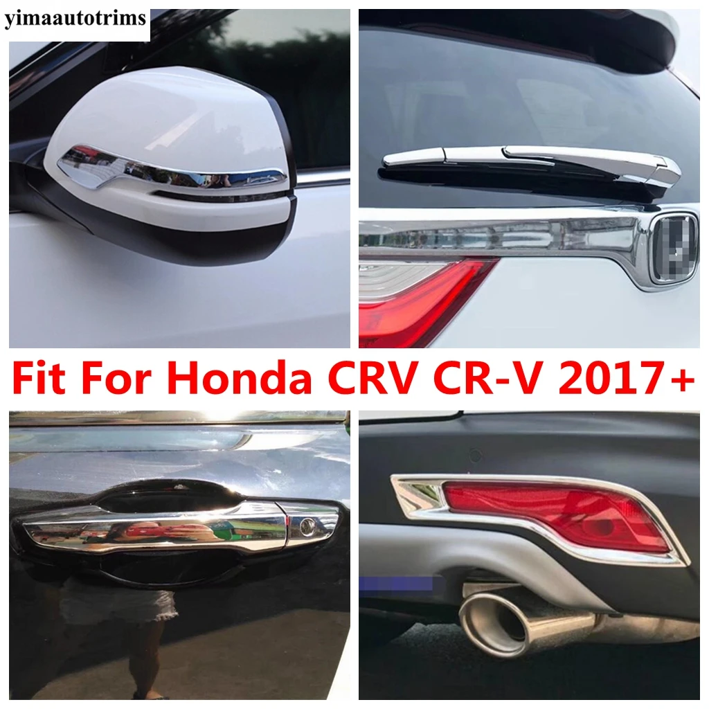 

Rearview Mirror Strip Window Wiper Door Handle Rear Fog Lamp Light Cover Trim Chrome Accessories For Honda CRV CR-V 2017 - 2020