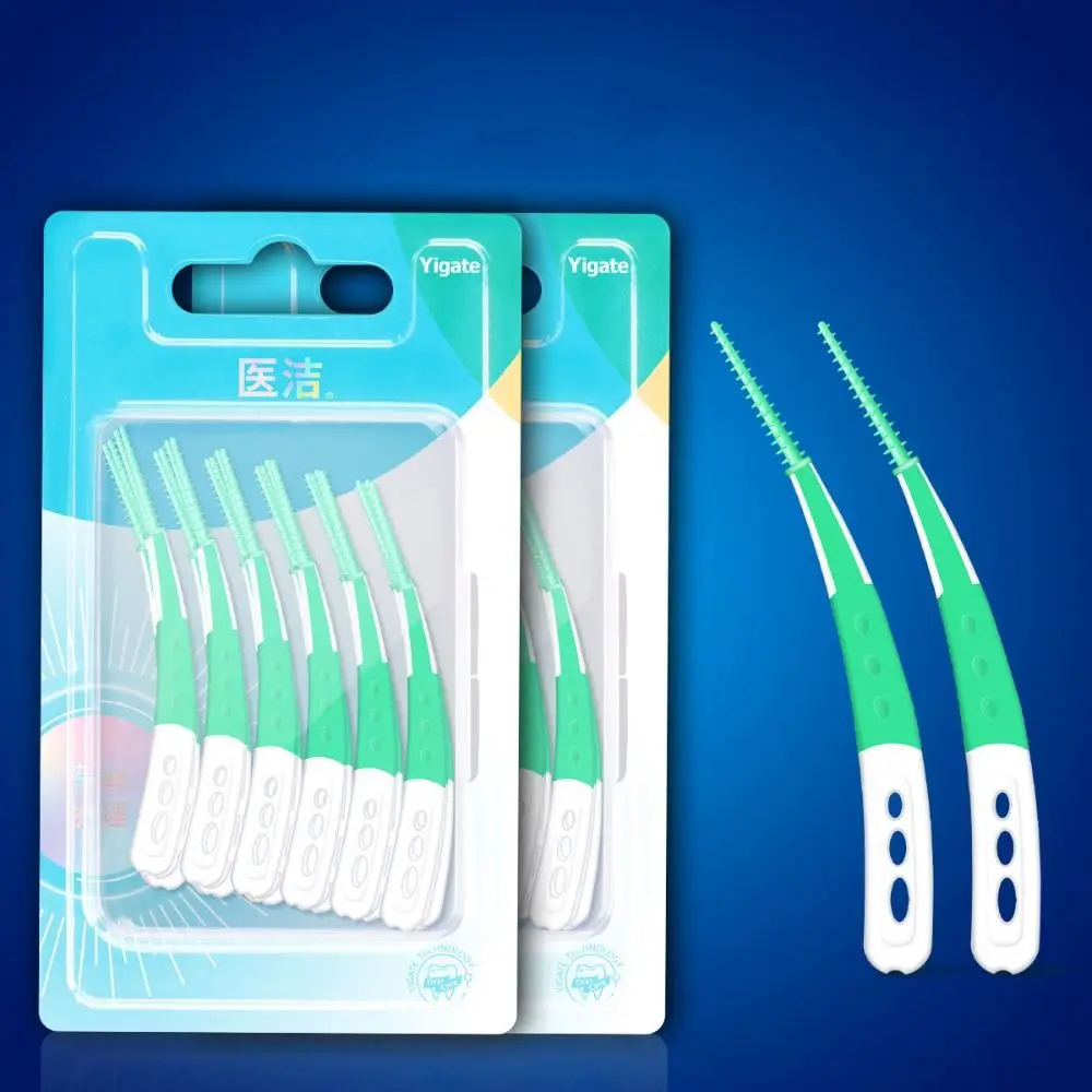 

60Pcs Inter-Dental Silicone Interdental Brush Tooth Cleaning Gingival Sensitivity Orthodontic Interdental brush Soft Bristle