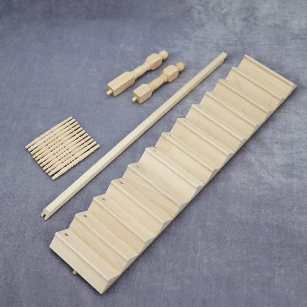 

1Set Miniature Staircase Household Accessories Wear Resistant Lovely Decorative Kids Supplies for DIY Mini House