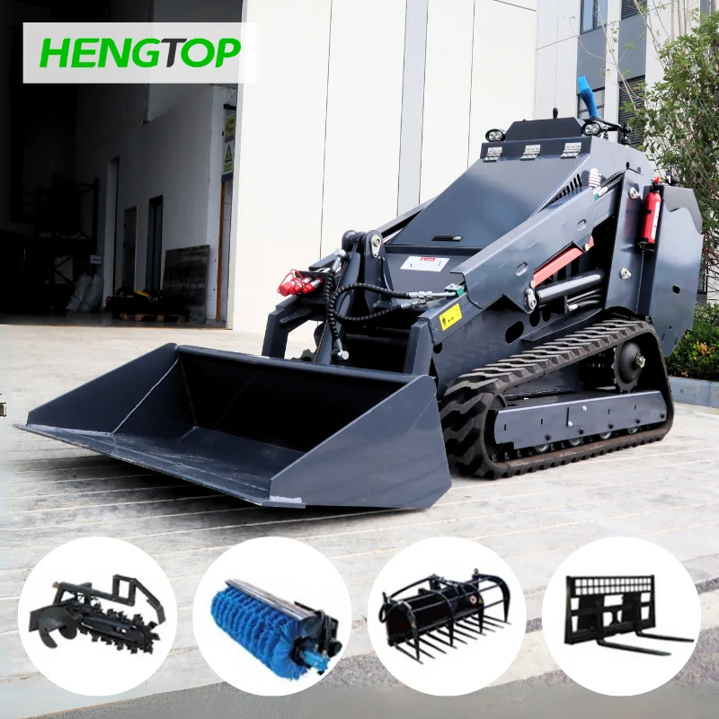

Hydraulic Skid Steer Loader CE EPA 700KG Crawler Skid Steer Loader Diesel Telescopic Mini Skid Steer Loader With Track