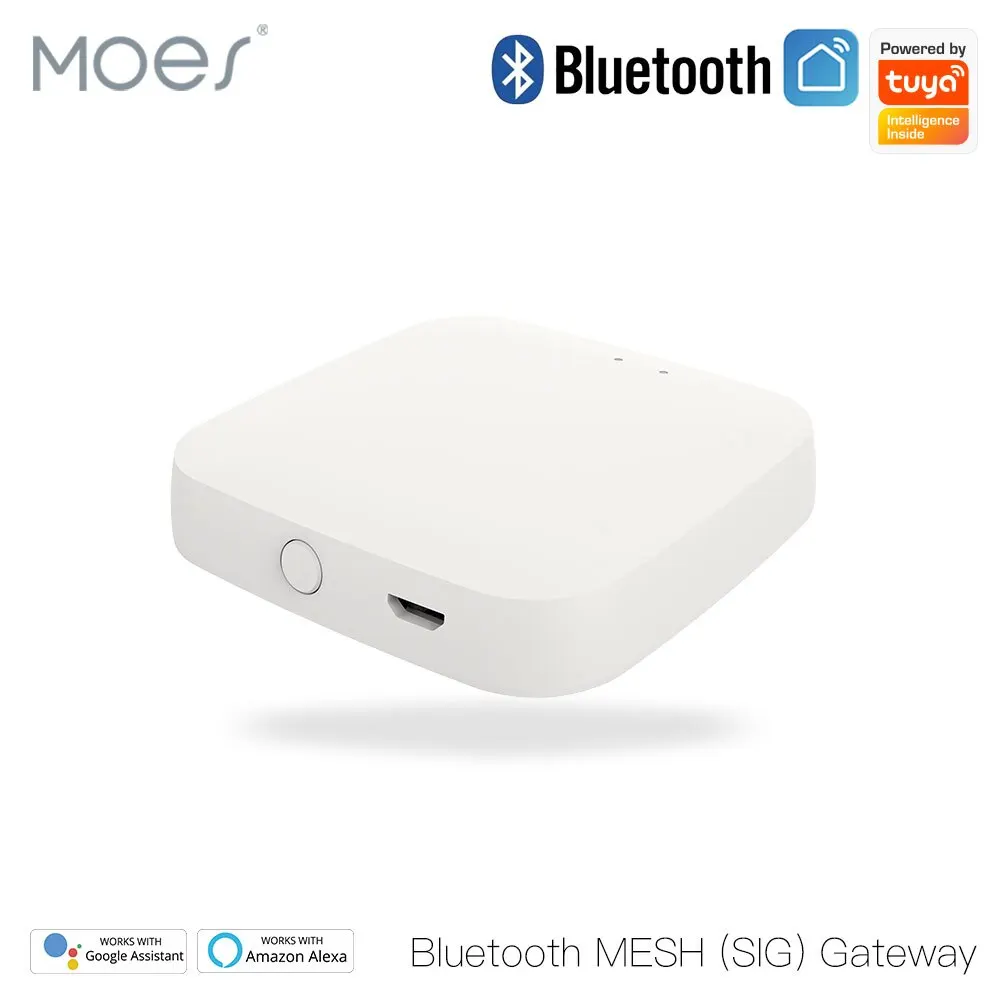 MOES Tuya Bluetooth Gateway Hub Smart SIG Mesh WiFi Smart Life APP Remote Control