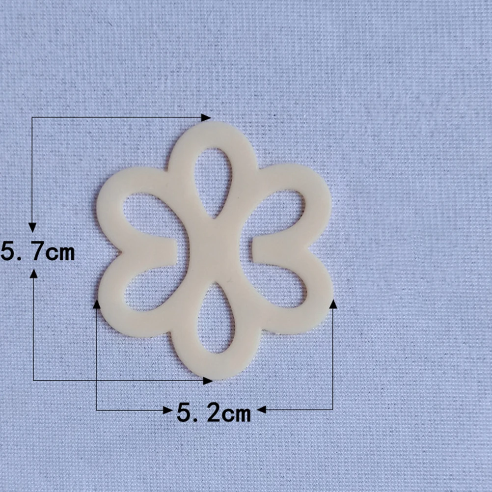 

12pcs Non Slip Bra Buckle Plastic Durable Fashion Flower Shape Underwear Accessories Suitable All Bras Summer