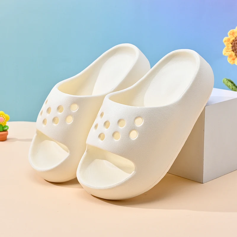 Kids Basic Versatile Soft Home Slides Boys Toddlers Anti-Slip Floor Sandals Baby Simple Solid Daily Indoor Home Footwear