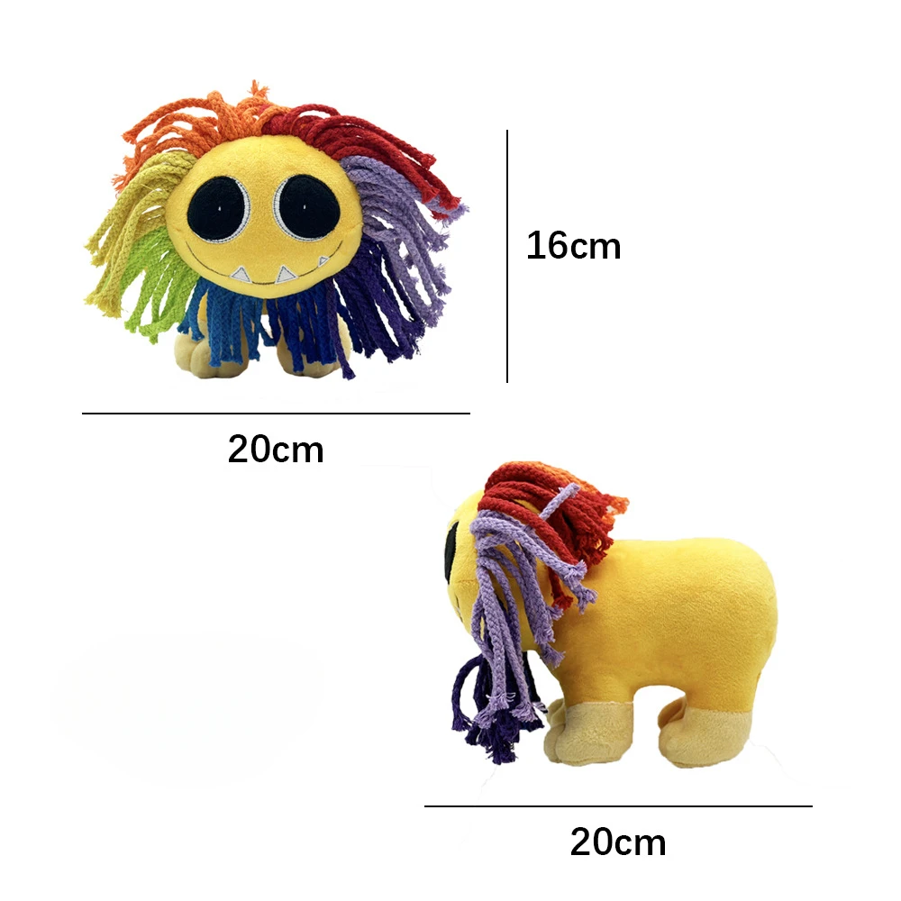 16cm Smile Critters Game Plush Color Lion Critters Soft Cute Doll Kawaii Peripherals Figures Manga Anime Action Gift Toys Game